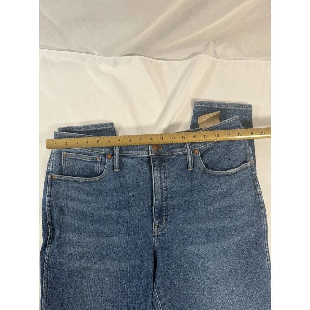 Madewell 10" High Rise Skinny Jeans Women's Size 33 Dark Wash Denim Stretch NWT - Picture 7 of 7